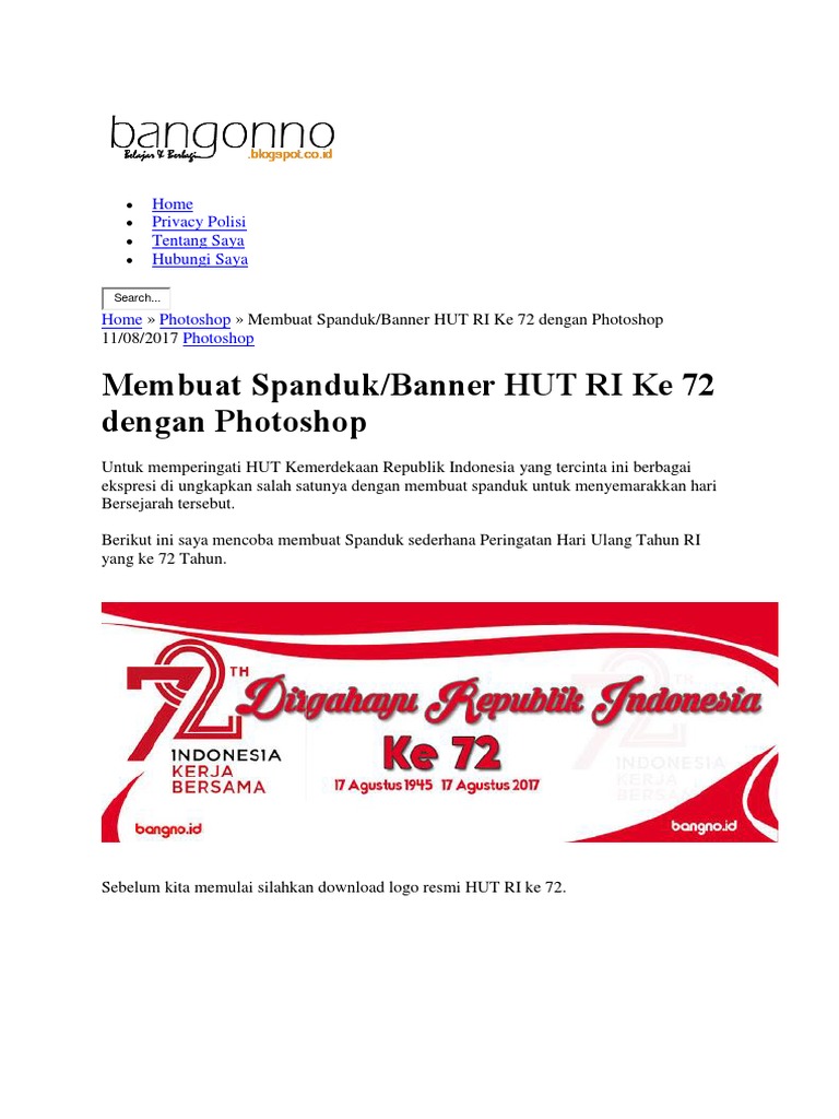 Detail Download Logo Indonesia 72 Kerja Bersama Nomer 34