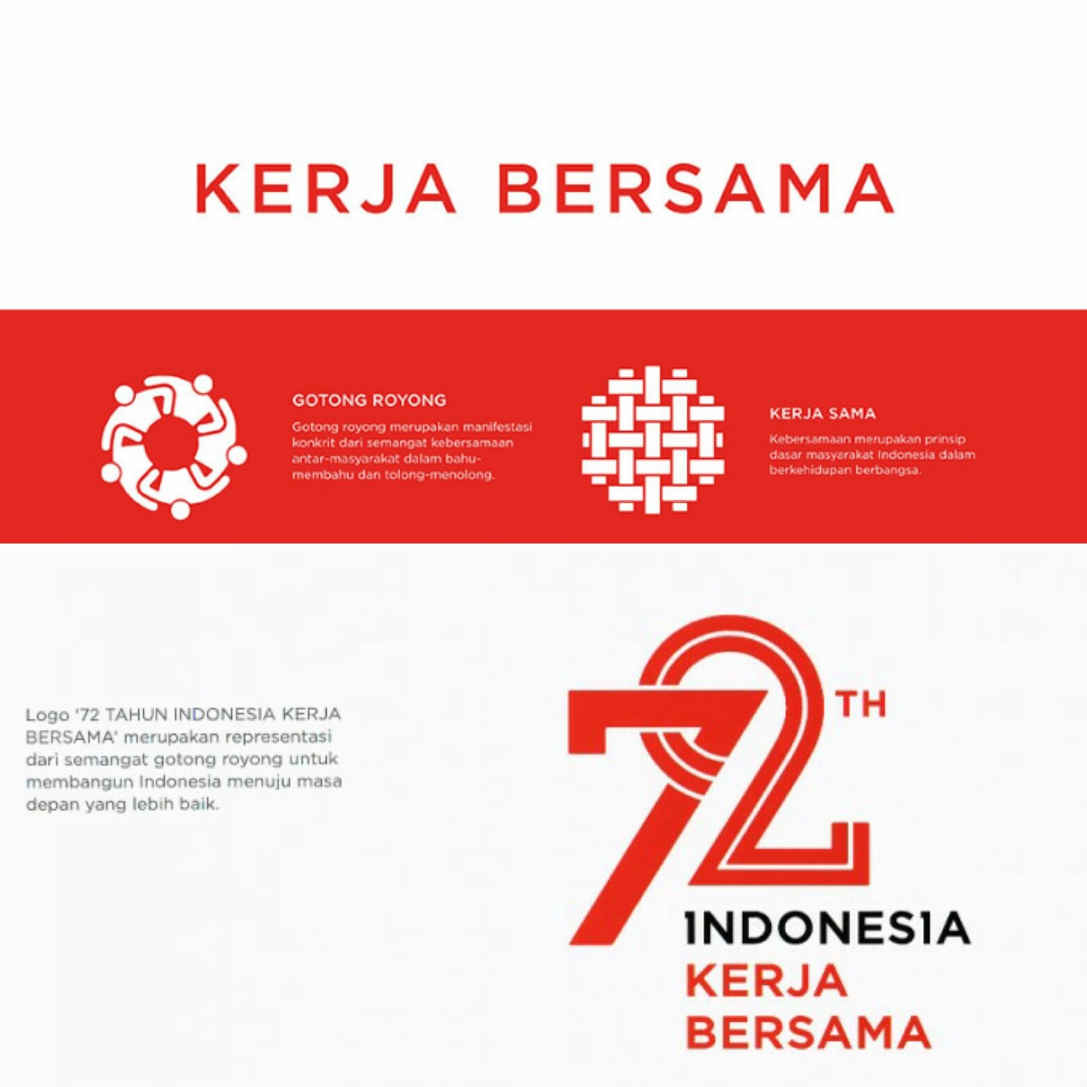 Detail Download Logo Indonesia 72 Kerja Bersama Nomer 40