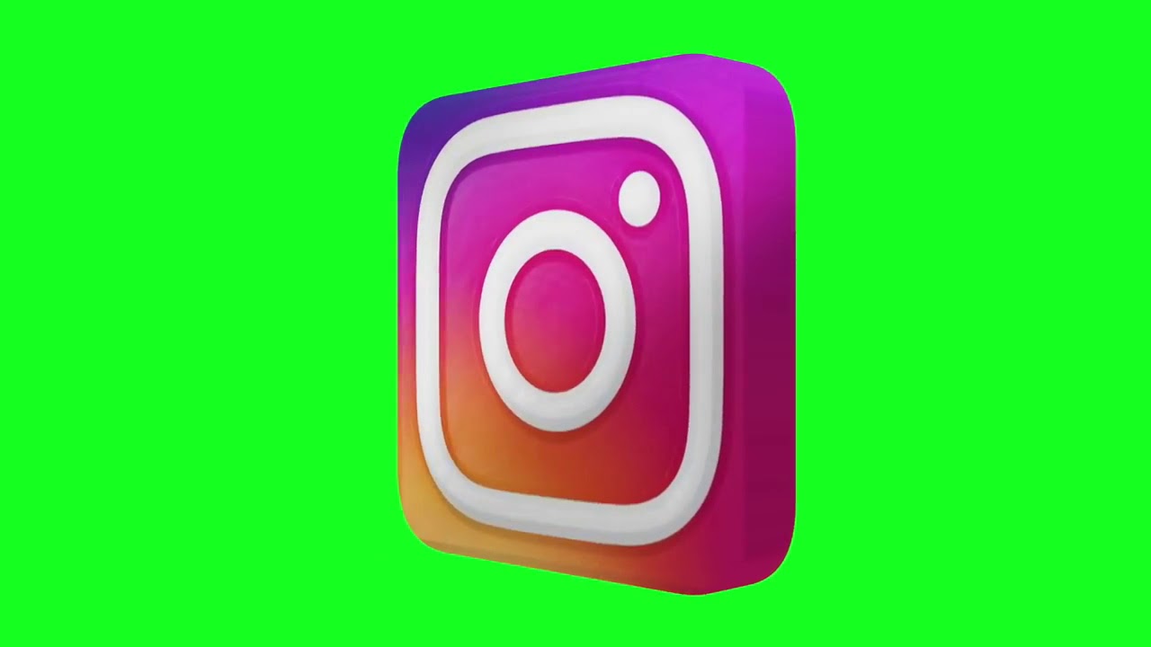 Download Logo Instagram Bergerak Green Screen - KibrisPDR