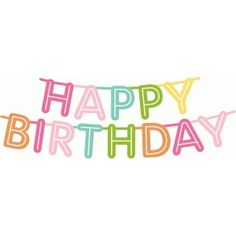 Detail Handgezeichnete Kalligraphie Happy Birthday Schriftzug Nomer 23