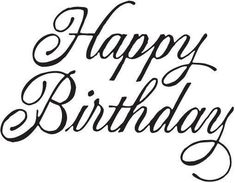 Detail Handgezeichnete Kalligraphie Happy Birthday Schriftzug Nomer 3