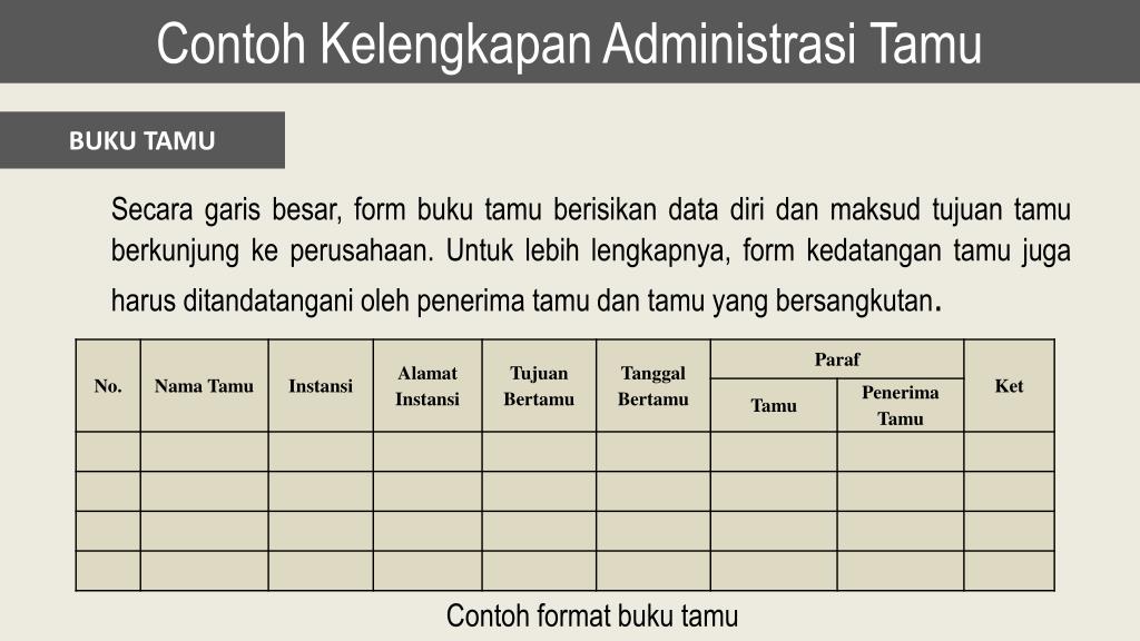 Detail Contoh Buku Tamu Kantor Nomer 28