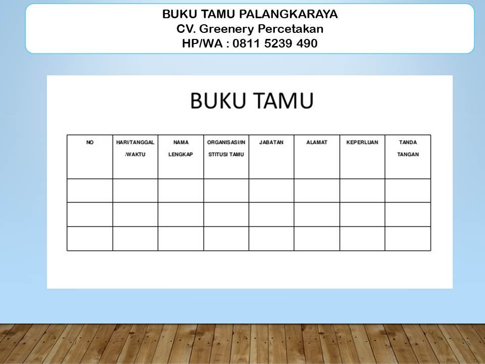 Detail Contoh Buku Tamu Kantor Nomer 36