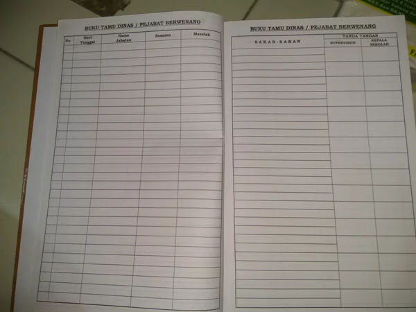 Detail Contoh Buku Tamu Kantor Nomer 9