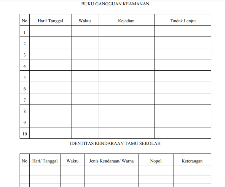 Detail Contoh Buku Tamu Sekolah Nomer 38