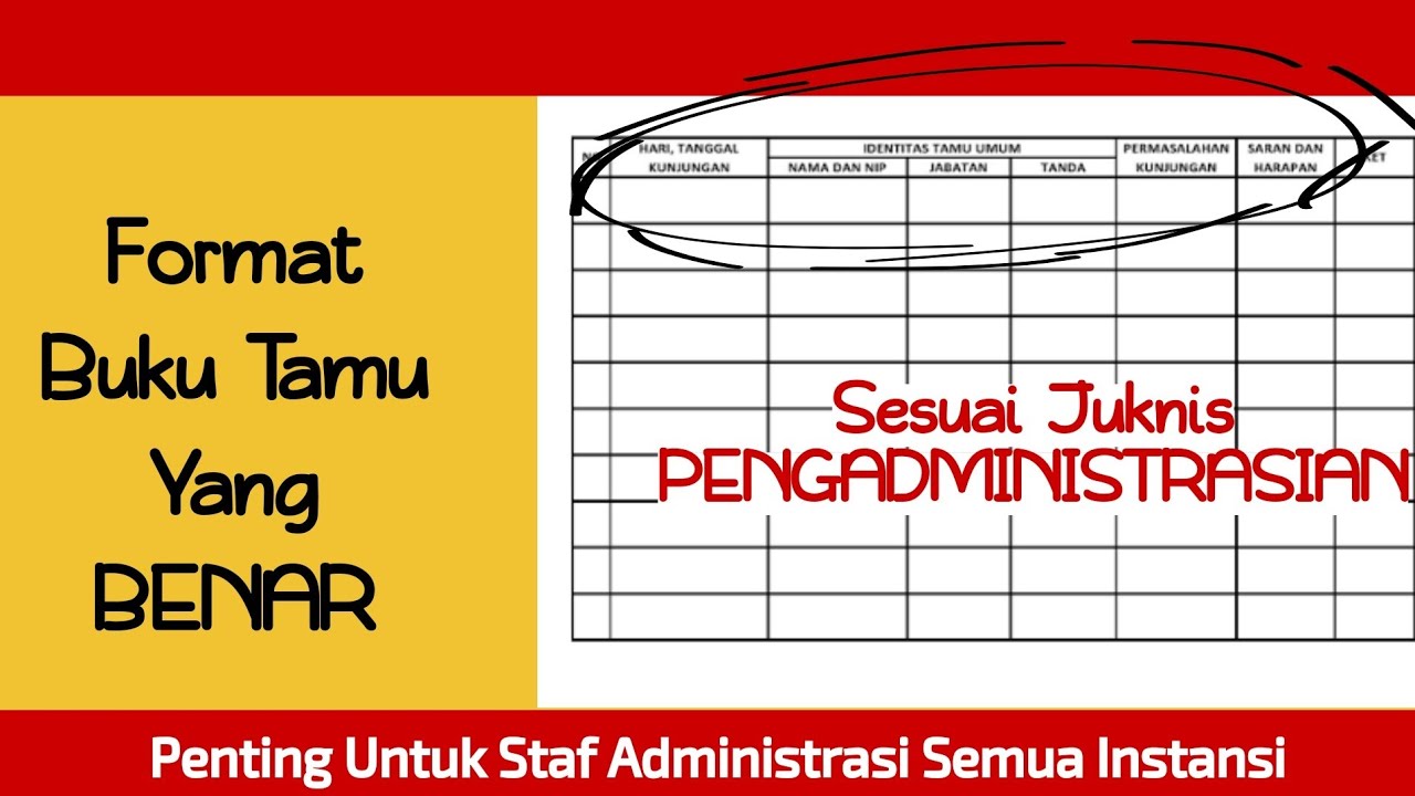 Detail Contoh Buku Tamu Umum Kantor Nomer 17