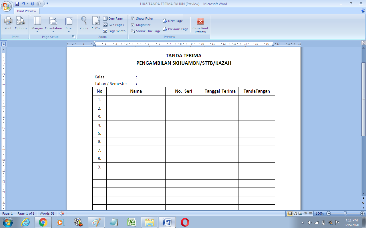 Detail Contoh Buku Tanda Terima Nomer 7