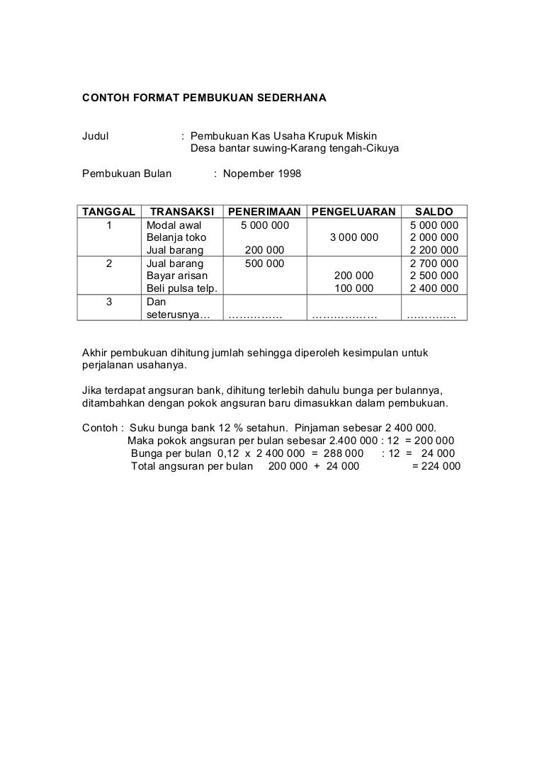 Detail Contoh Buku Transaksi Pulsa Nomer 46