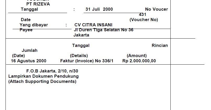 Contoh Buku Voucher - KibrisPDR