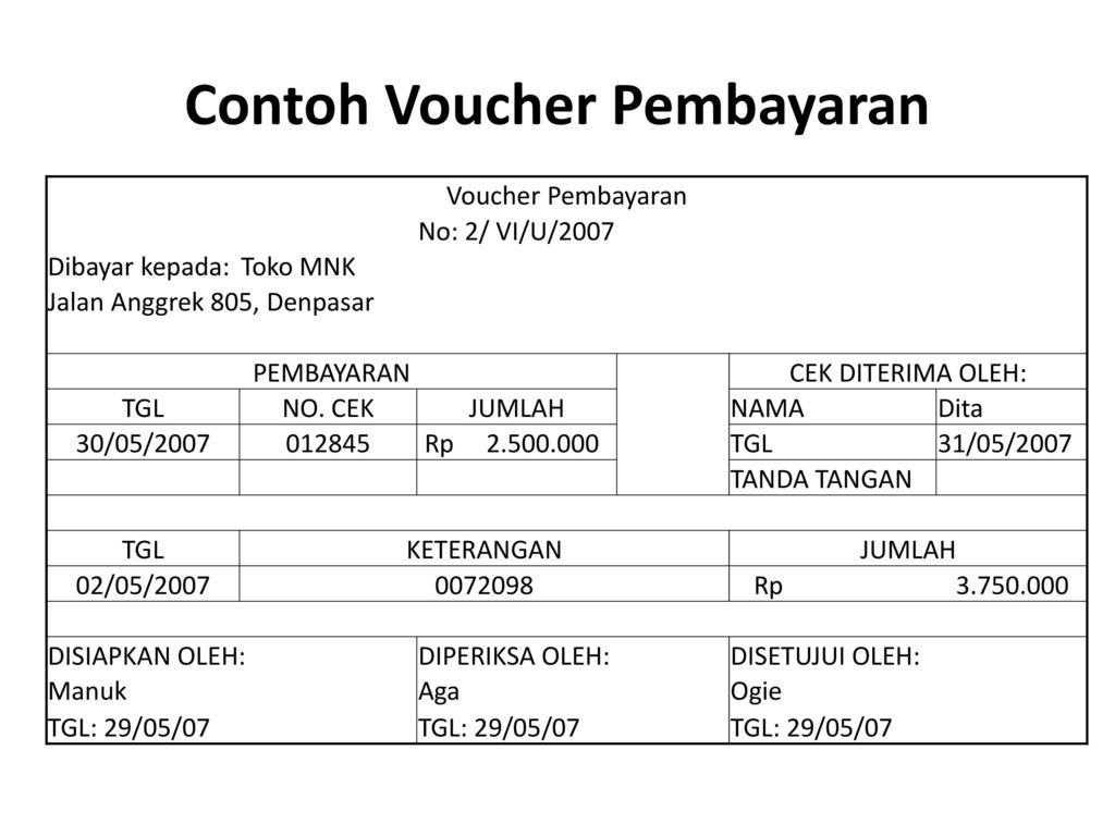 Detail Contoh Buku Voucher Nomer 11