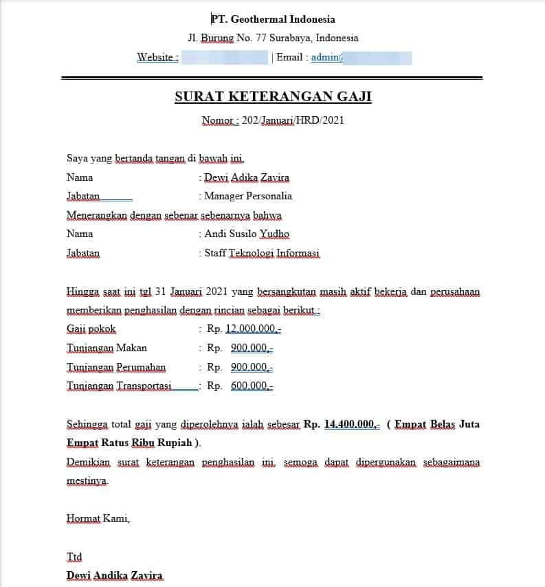 Detail Contoh Cara Membuat Surat Pernyataan Nomer 46