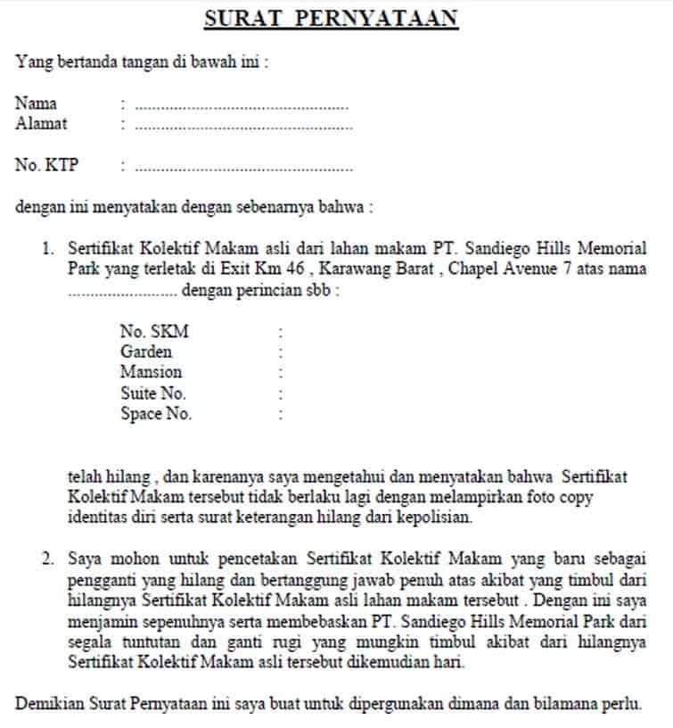 Detail Contoh Cara Mengisi Formulir Permohonan Sertifikat Tanah Nomer 10