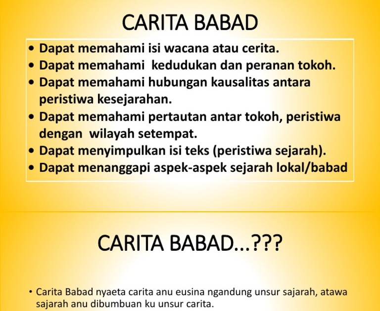 Detail Contoh Carita Babad Sunda Pendek Nomer 16