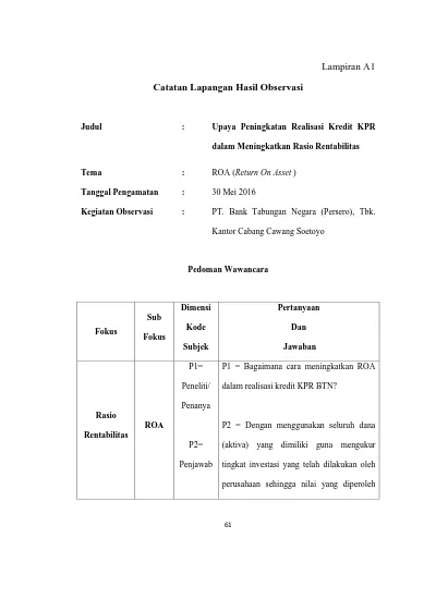 Detail Contoh Catatan Lapangan Nomer 6