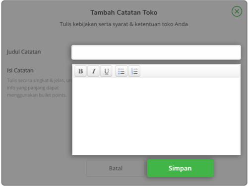 Detail Contoh Catatan Untuk Penjual Di Tokopedia Nomer 6