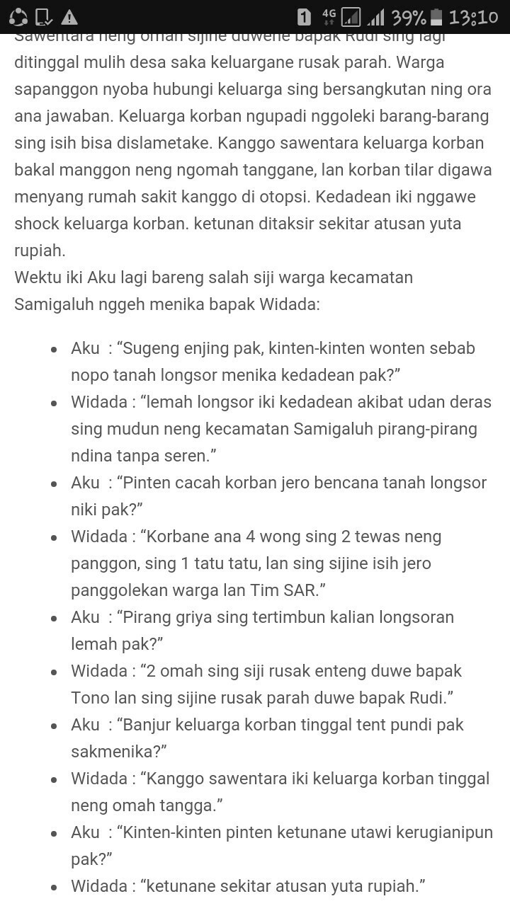 Detail Contoh Cerita Narasi Bahasa Jawa Nomer 10