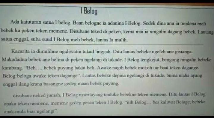 Detail Contoh Cerpen Bahasa Bali Nomer 14