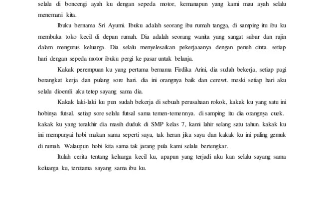 Detail Contoh Cerpen Tentang Kehidupan Keluarga Nomer 6