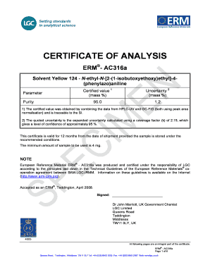 Detail Contoh Certificate Of Analysis Nomer 6