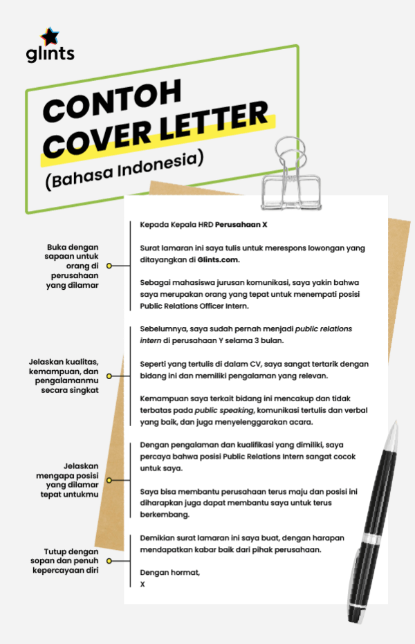 Detail Contoh Cover Letter Bahasa Inggris Nomer 12