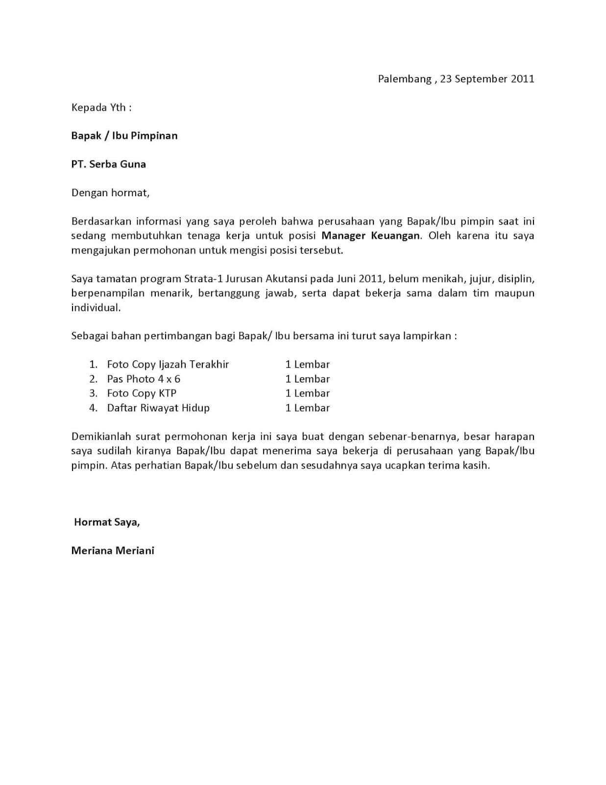 Detail Contoh Cover Letter Fresh Graduate Bahasa Inggris Nomer 35