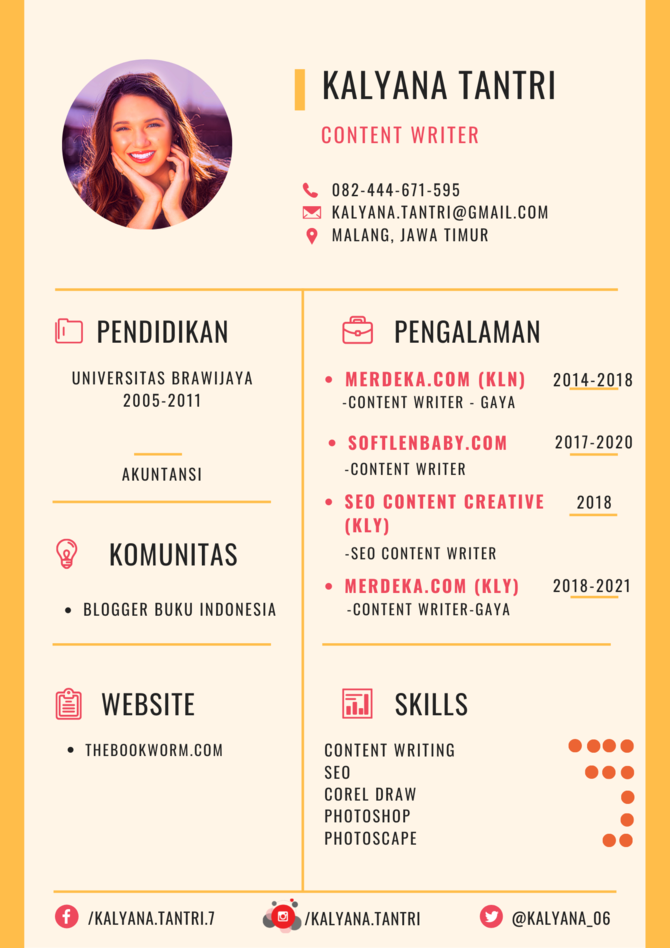 Detail Contoh Cv Akuntansi Nomer 28