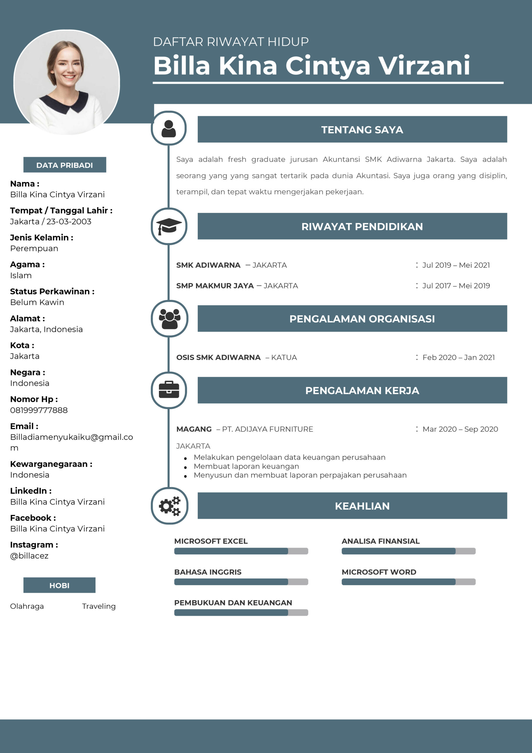 Detail Contoh Cv Akuntansi Nomer 38