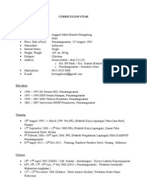 Detail Contoh Cv Bahasa Inggris Dan Artinya Nomer 46