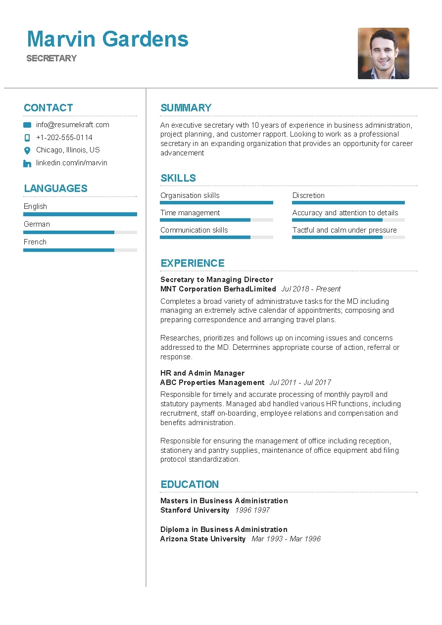 Detail Contoh Cv Bahasa Inggris Simple Nomer 32