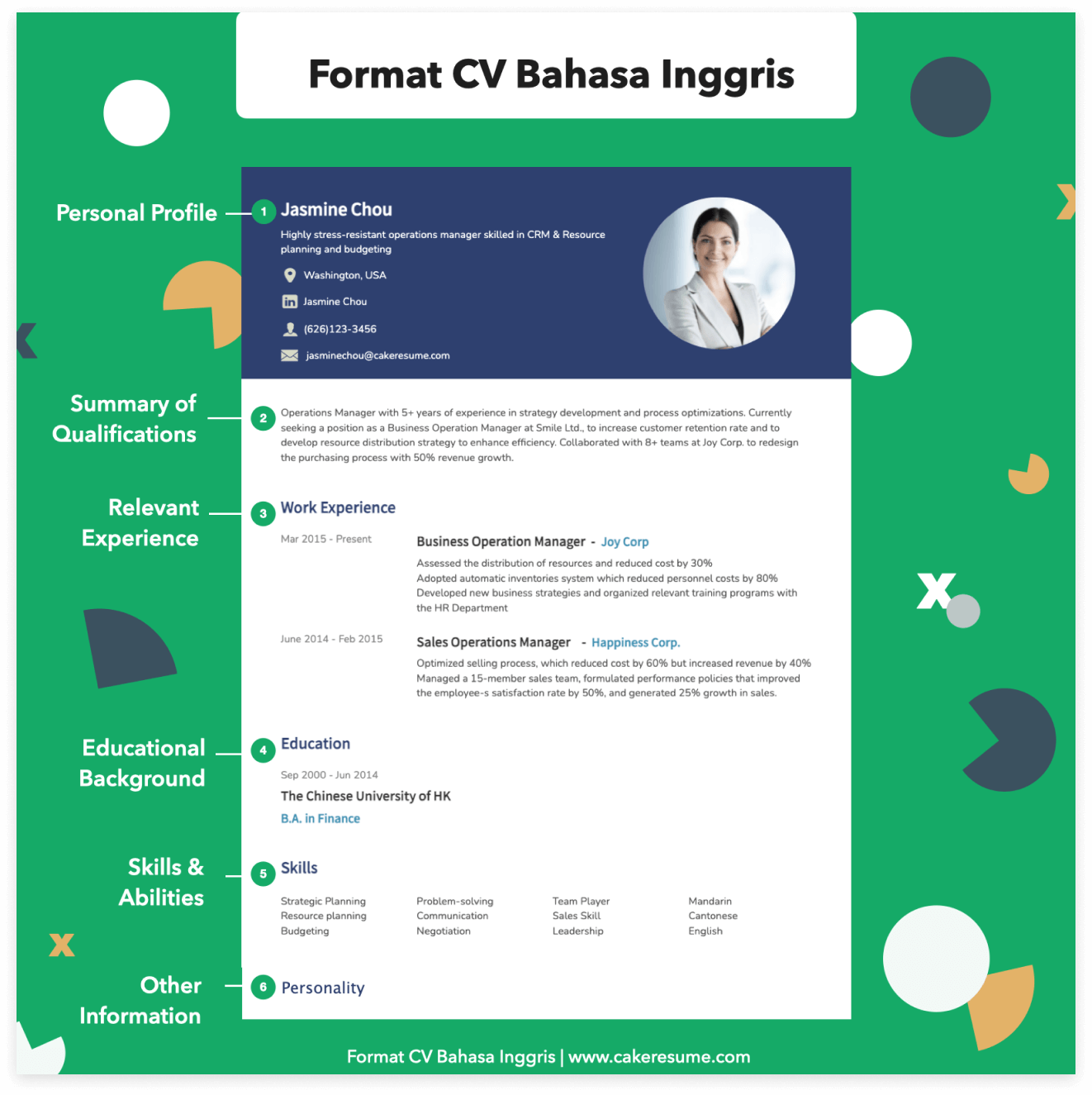 Detail Contoh Cv Dalam Bahasa Inggris Nomer 3