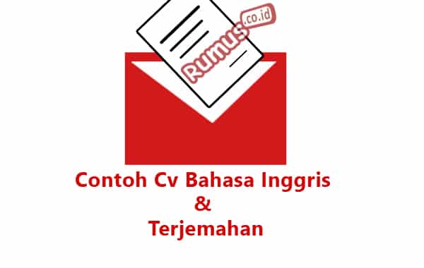 Detail Contoh Cv Dalam Bahasa Inggris Dan Artinya Nomer 47