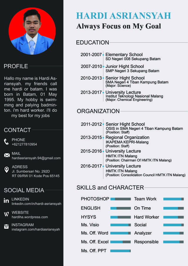 Detail Contoh Cv Kerja Bahasa Inggris Nomer 6