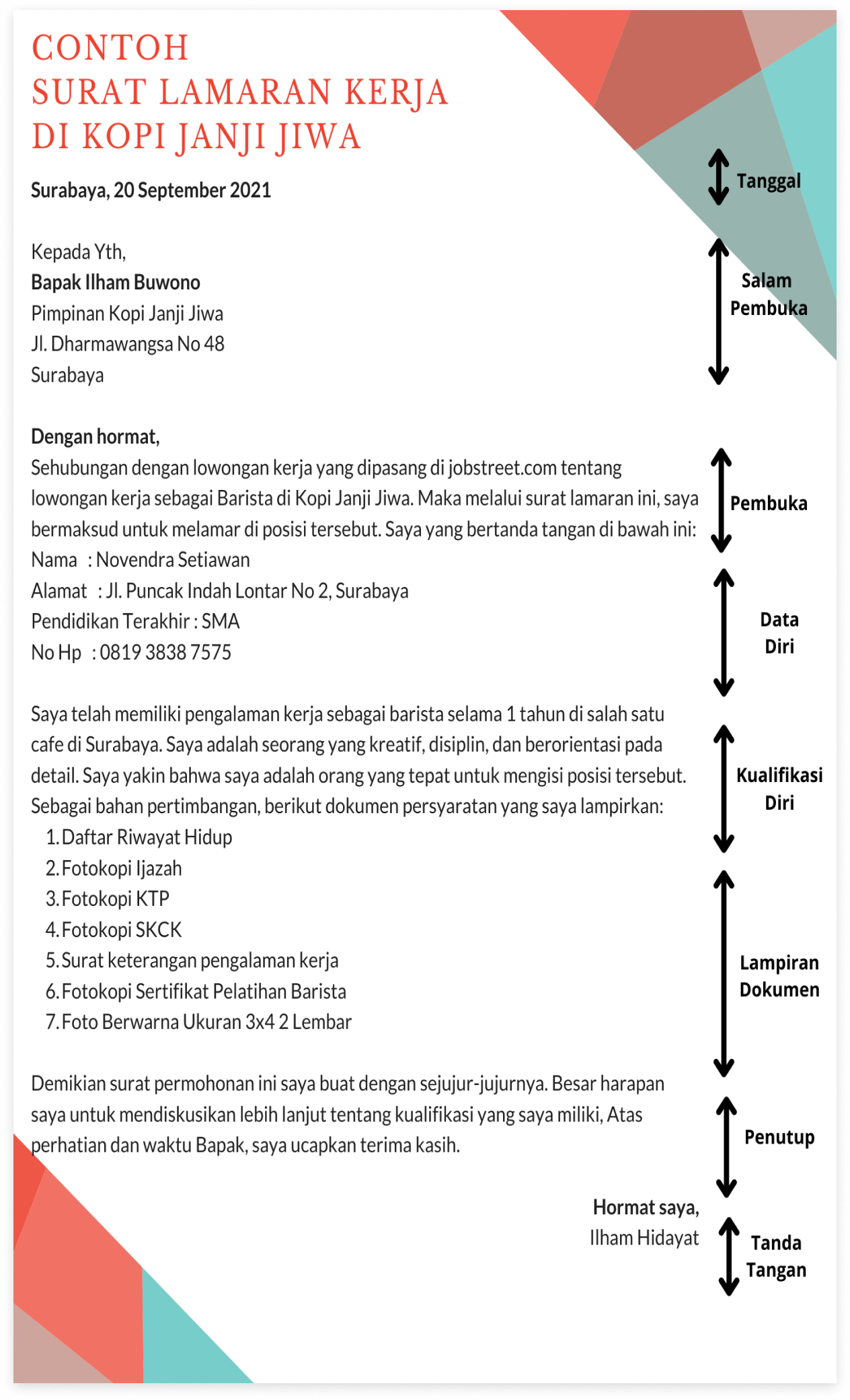 Detail Contoh Cv Untuk Barista Nomer 39