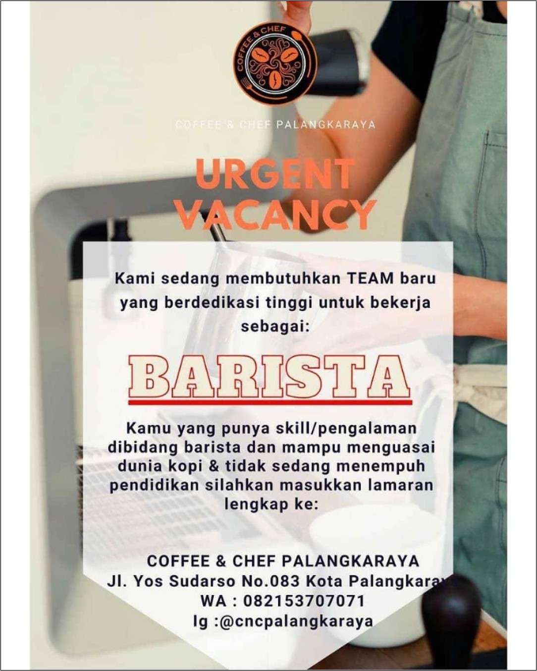 Detail Contoh Cv Untuk Barista Nomer 43