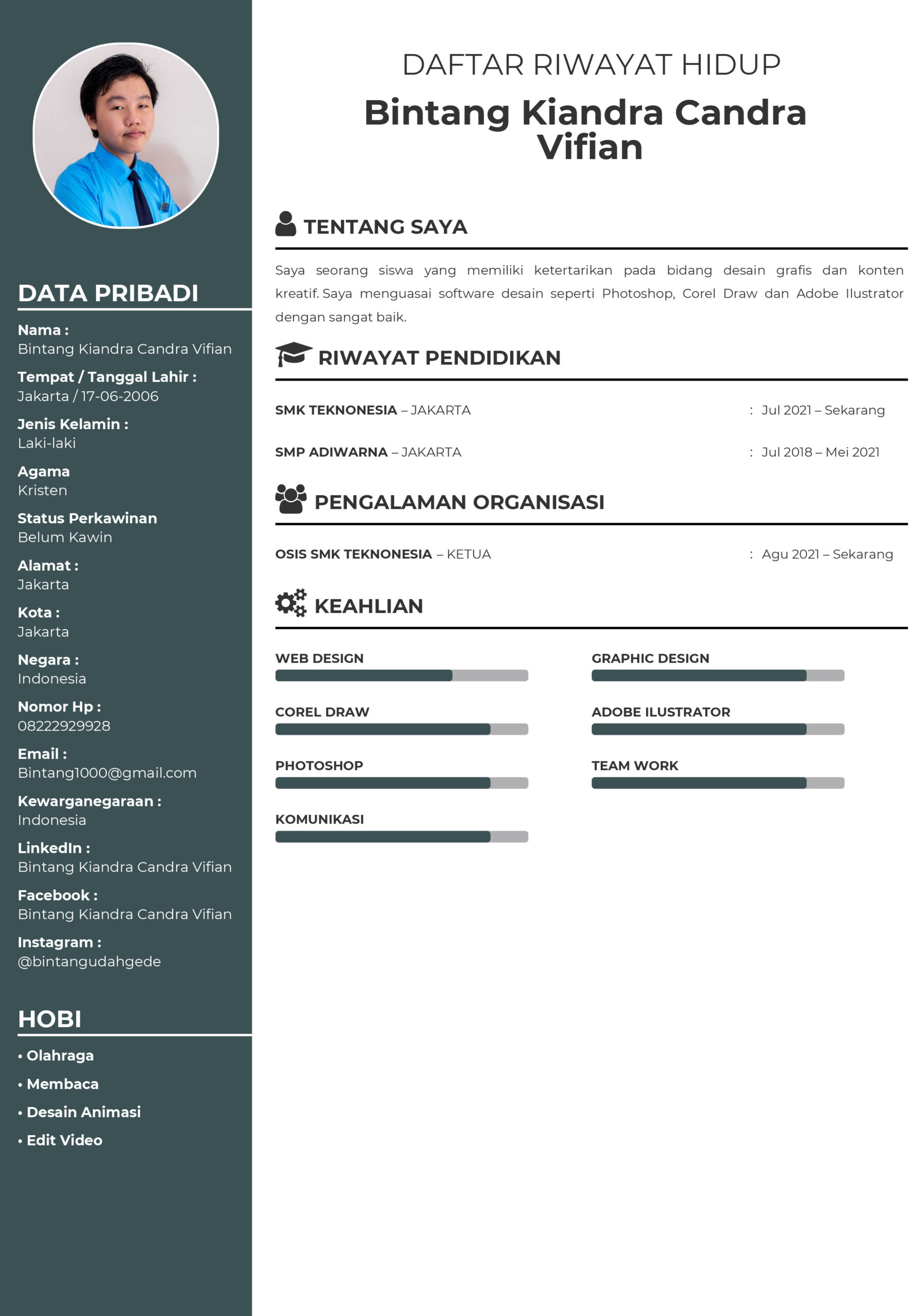 Detail Contoh Cv Untuk Magang Nomer 10