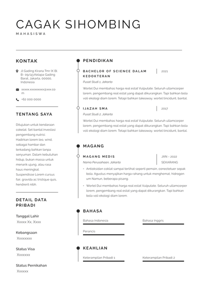 Detail Contoh Cv Untuk Magang Mahasiswa Nomer 9