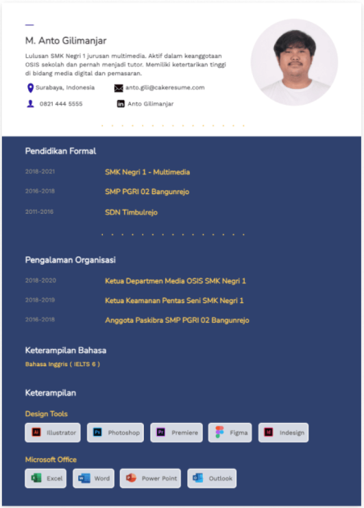 Detail Contoh Cv Untuk Magang Mahasiswa Nomer 23