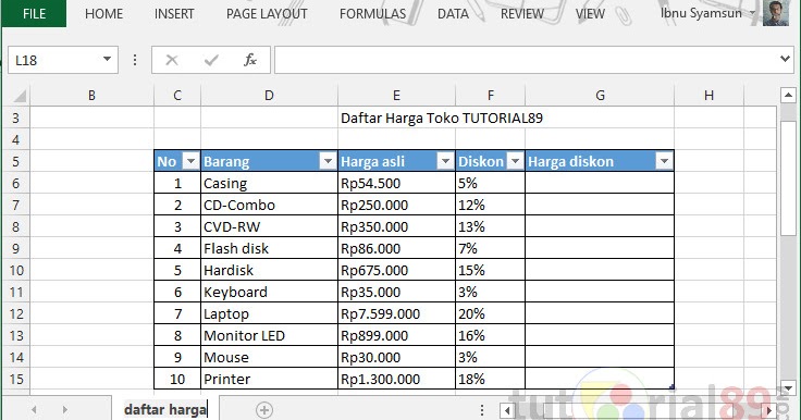 Detail Contoh Daftar Harga Barang Nomer 32