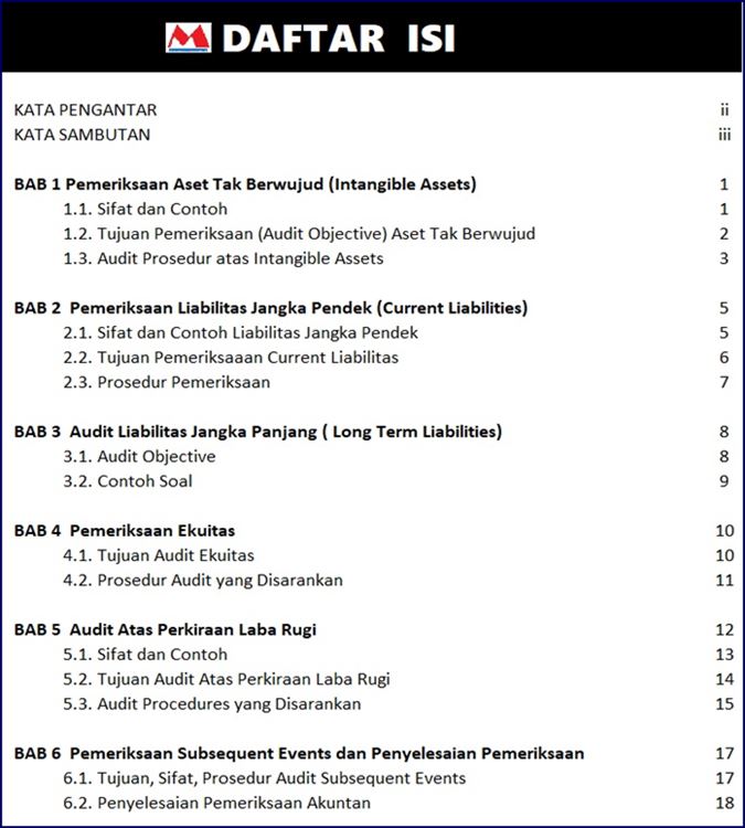 Contoh Daftar Isi Buku - KibrisPDR