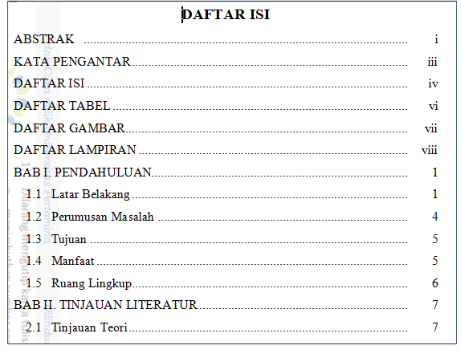 Detail Contoh Daftar Isi Buku Nomer 22