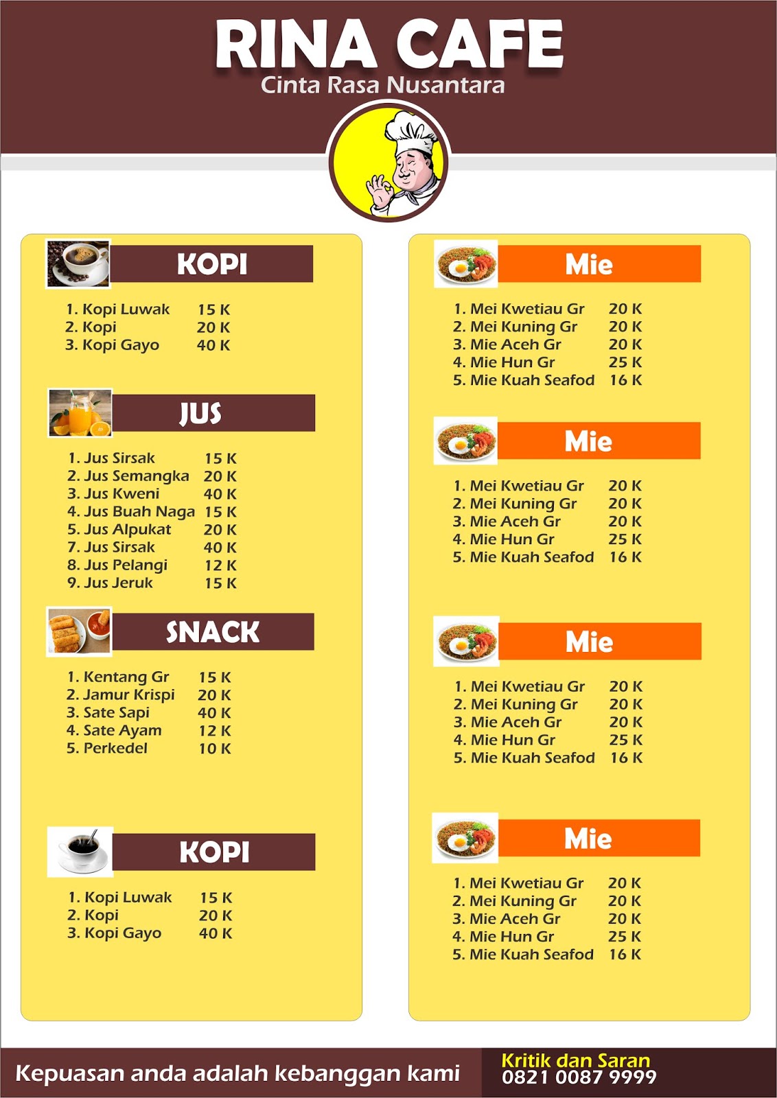 Detail Contoh Daftar Menu Makanan Dan Minuman Beserta Harganya Nomer 38