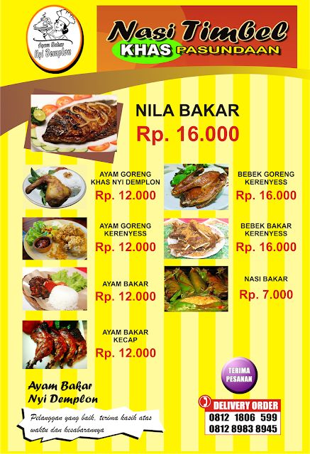 Detail Contoh Daftar Menu Makanan Dan Minuman Beserta Harganya Nomer 49