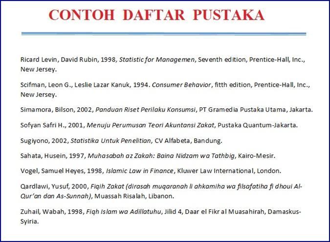 Detail Contoh Daftar Pustaka Dari Buku Nomer 43