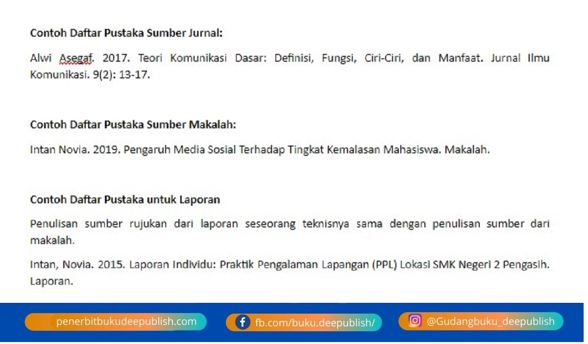 Detail Contoh Daftar Pustaka Dari Buku Nomer 46