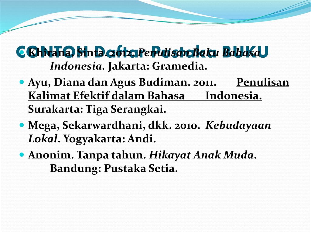 Detail Contoh Daftar Pustaka Dari Buku Nomer 50