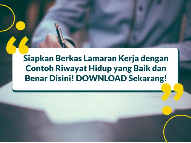 Detail Contoh Daftar Riwayat Hidup Untuk Melamar Kerja Nomer 52