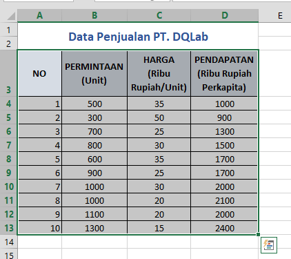 Detail Contoh Data Excel Nomer 32