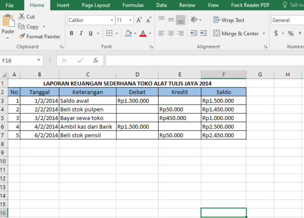 Detail Contoh Data Excel Penjualan Nomer 34