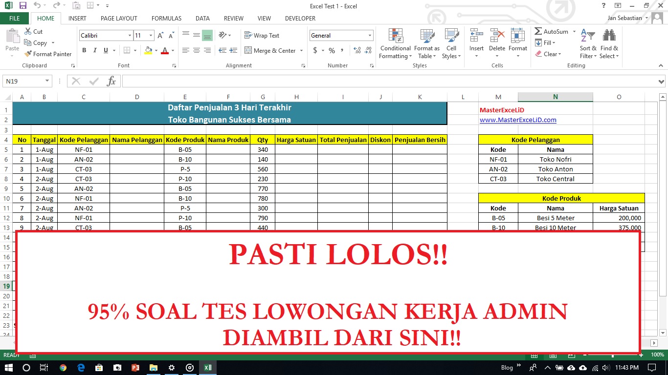 Contoh data excel untuk latihan 49 koleksi gambar vrogue co