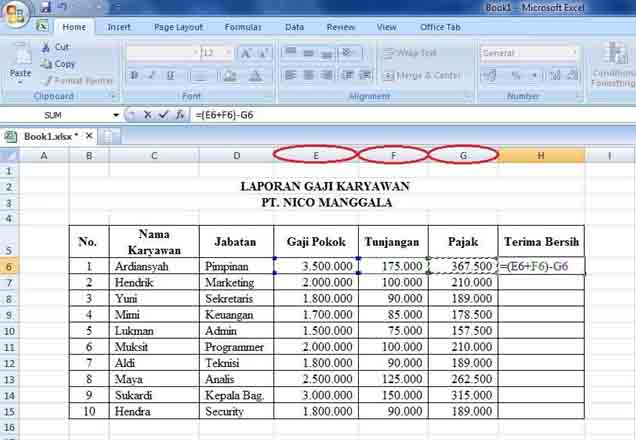 Detail Contoh Data Karyawan Perusahaan Excel Nomer 25